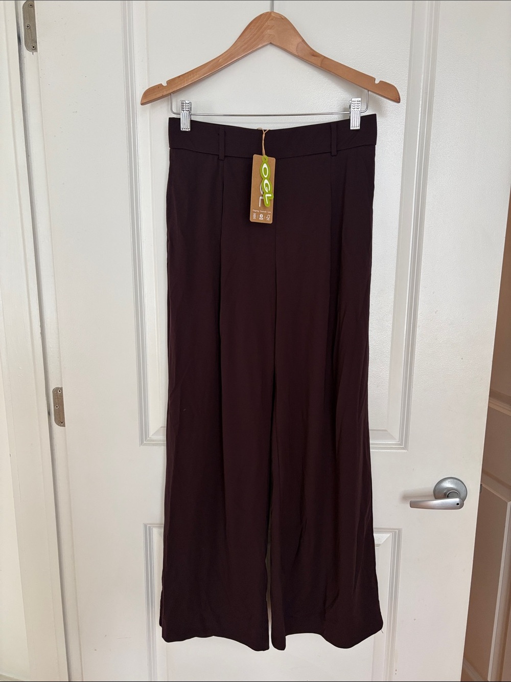 OGL Wide-Leg Pants in Dark Brown